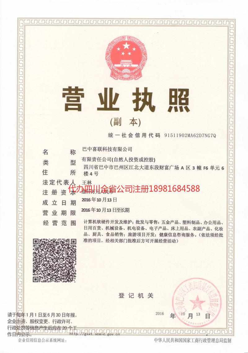 咸宁咸宁喜联科技有限公司